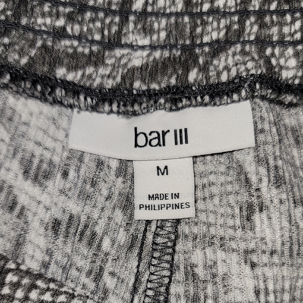 Bar III Monochrome Snake Print Sleeveless Top :Sz S & Wide Leg Trouser Set Sz: M - Picture 12 of 13